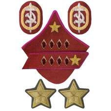 КОМИССАР Государственной Безопасности 1 РАНГА, петлицы и нарукавные знаки, обр. 1937 г.